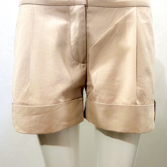ULLA JOHNSON Khaki Cuffed Button
Flap Pockets Cotton Shorts size 4 - Picture 1 of 7